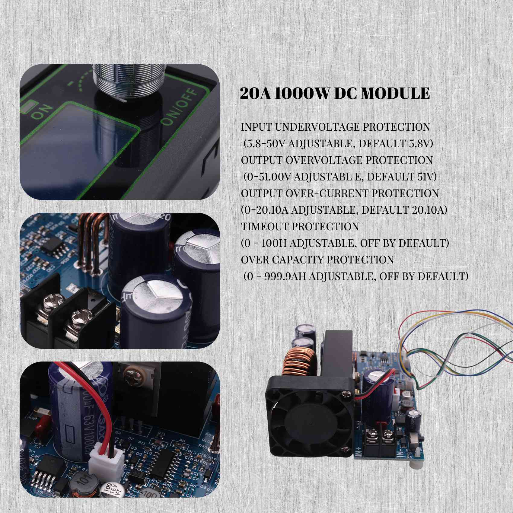 Step Down Dc Power Supply Module 1000W - [NEWA08R] WZ5020L 20A 1000W DC-DC понижающий